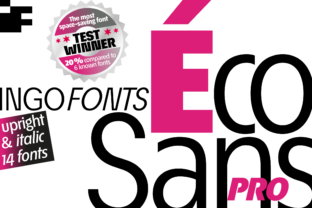 Éco Sans Pro Upright Italic Typeface for Brands